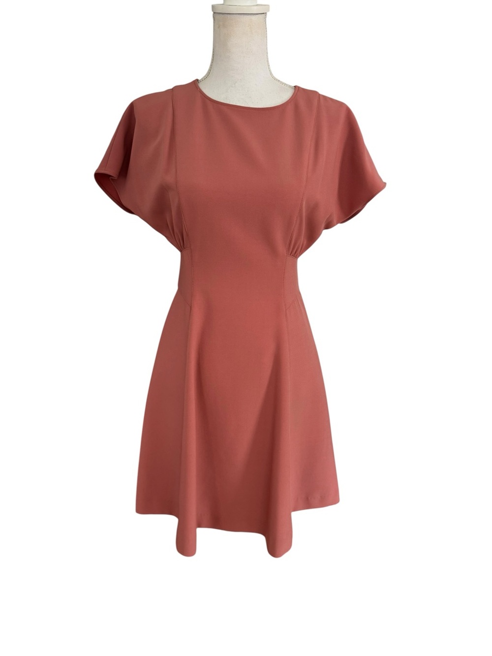 LILY BROWN pink ponte mini dress OS
